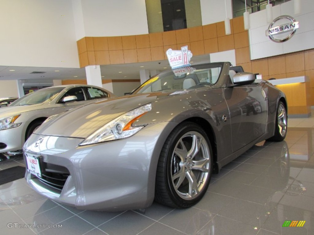 2010 370Z Sport Touring Roadster - Platinum Graphite / Gray Leather photo #1