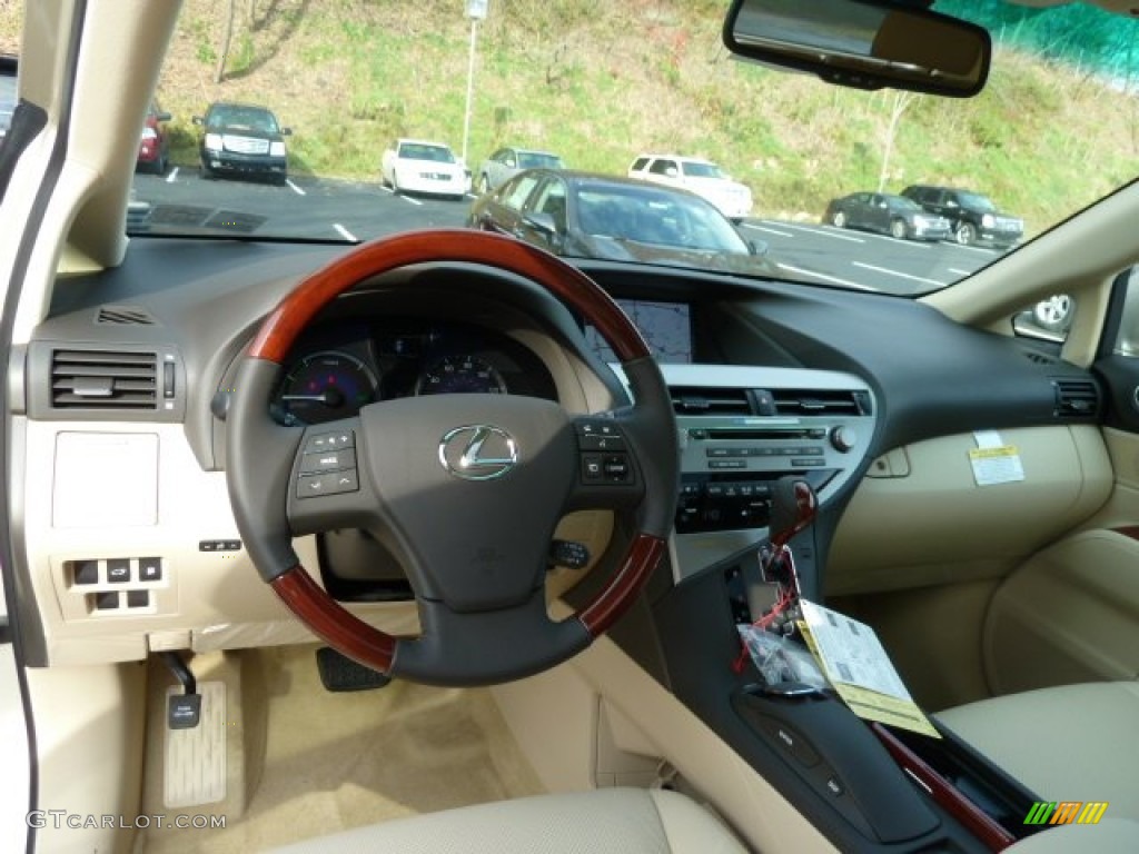 2012 Lexus RX 450h AWD Hybrid Parchment Dashboard Photo #56534710