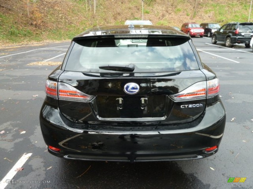 2012 CT 200h Hybrid Premium - Obsidian Black / Black photo #3