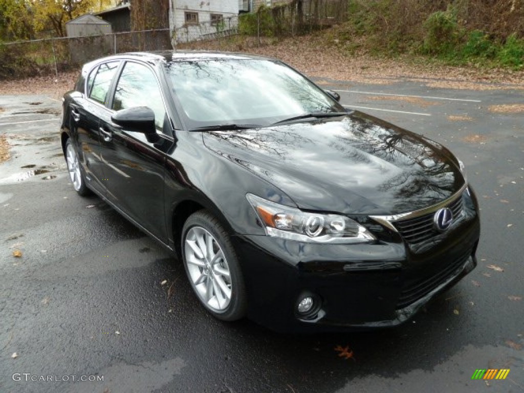 Obsidian Black 2012 Lexus CT 200h Hybrid Premium Exterior Photo #56535004