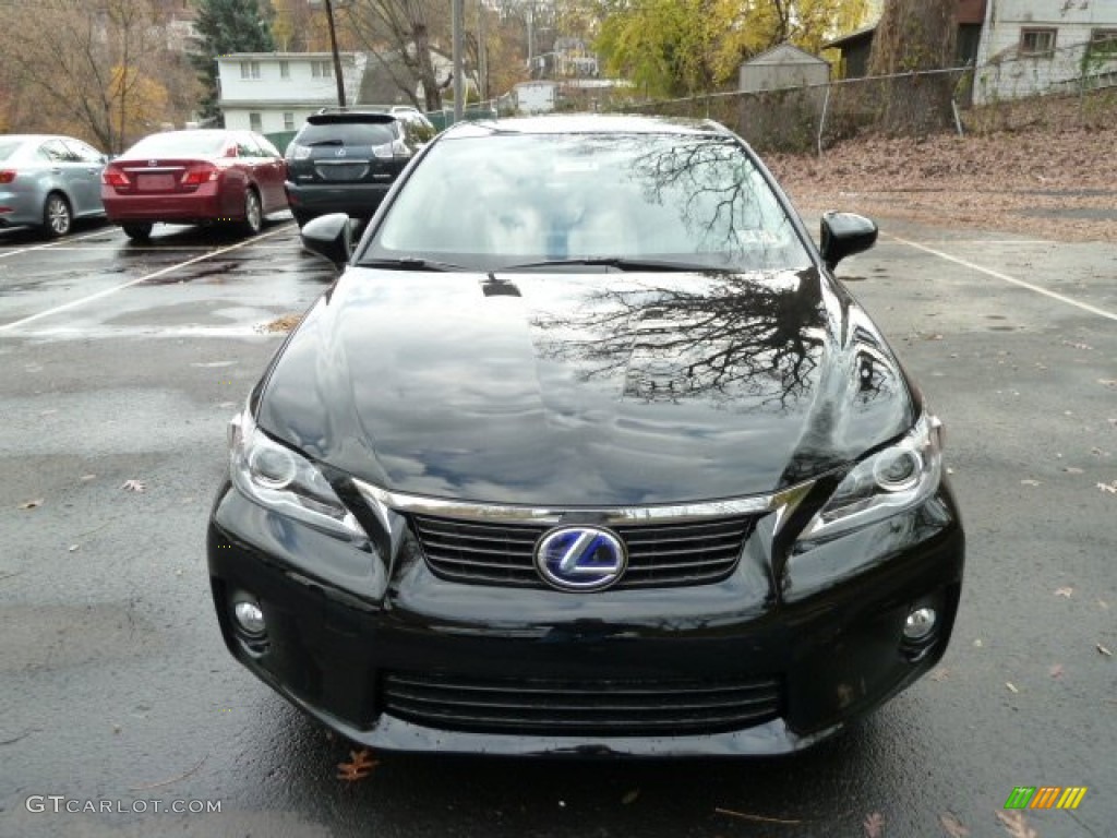 2012 CT 200h Hybrid Premium - Obsidian Black / Black photo #7