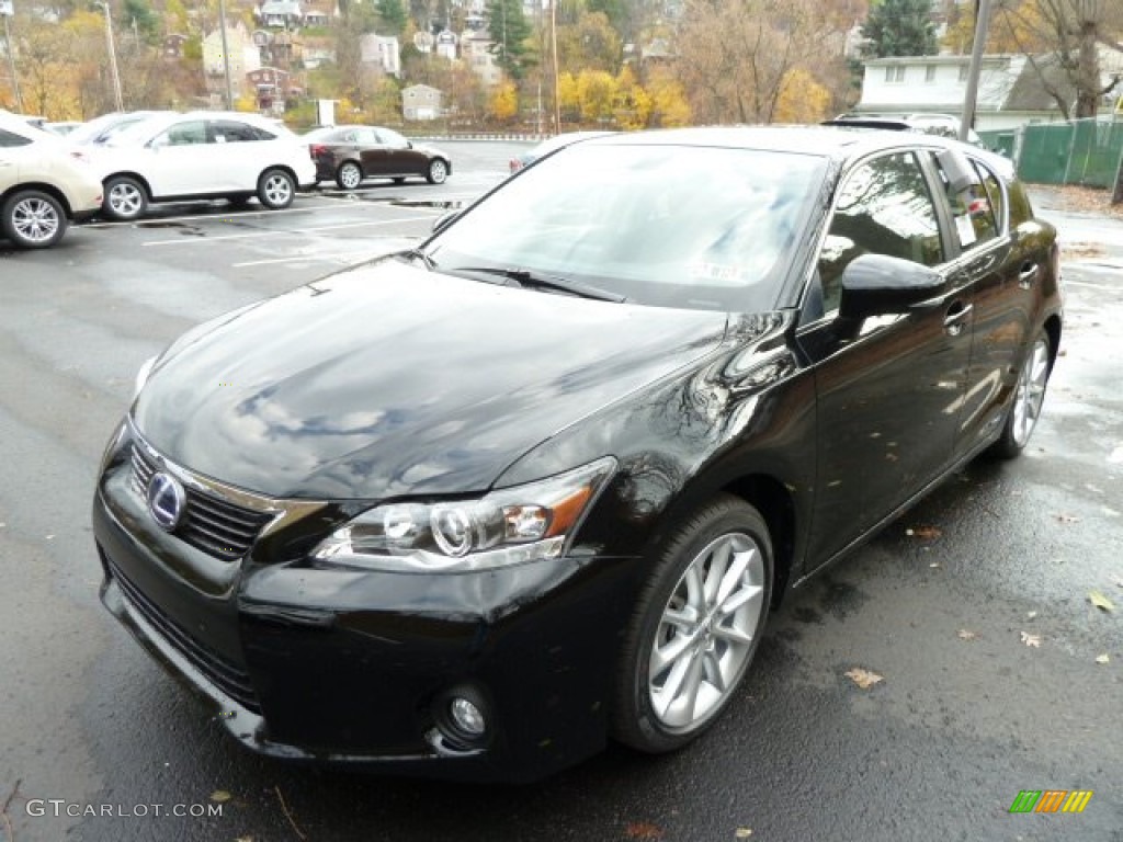 Obsidian Black 2012 Lexus CT 200h Hybrid Premium Exterior Photo #56535022