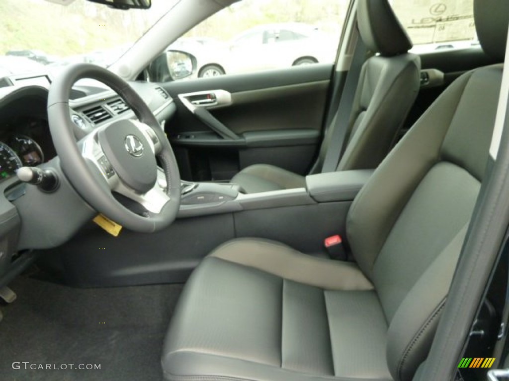 Black Interior 2012 Lexus CT 200h Hybrid Premium Photo #56535043