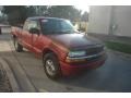 2000 Dark Cherry Red Metallic Chevrolet S10 Extended Cab 4x4  photo #1