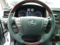 2011 Lexus LX Black Interior Steering Wheel Photo