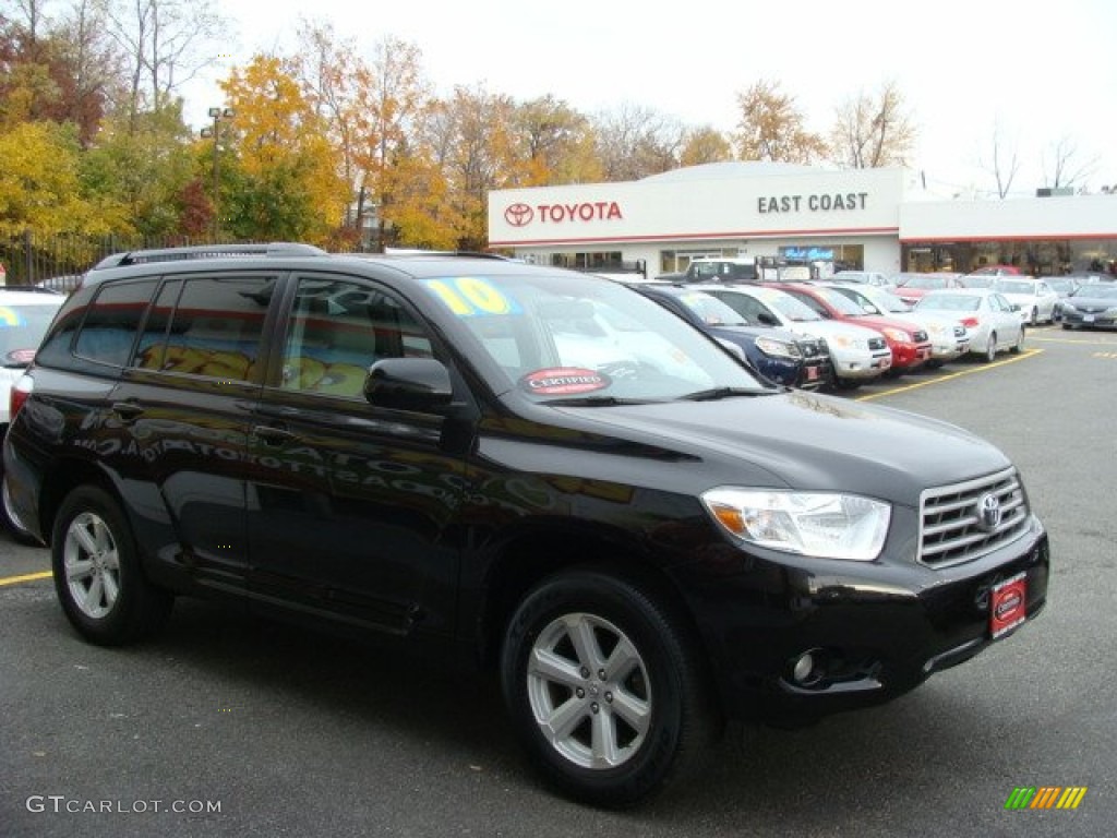 2010 Highlander SE 4WD - Black / Ash photo #1