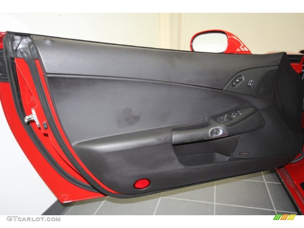 2007 Chevrolet Corvette Z06 Ebony Door Panel Photo #56537353