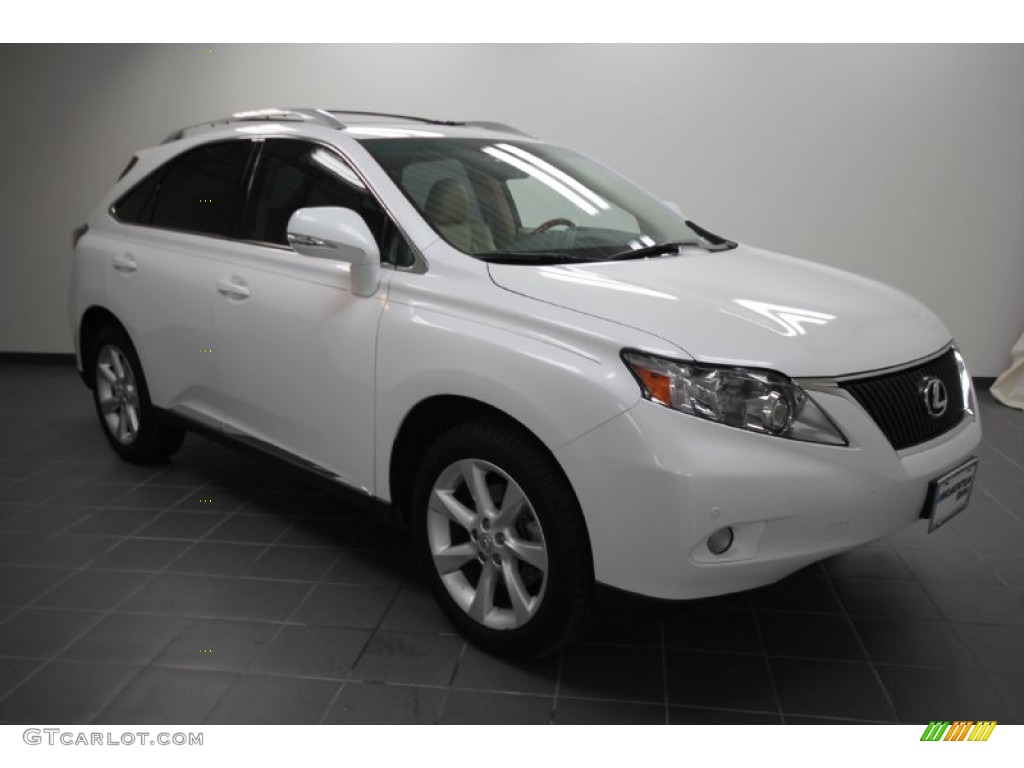 2010 RX 350 - Starfire White Pearl / Parchment/Brown Walnut photo #1