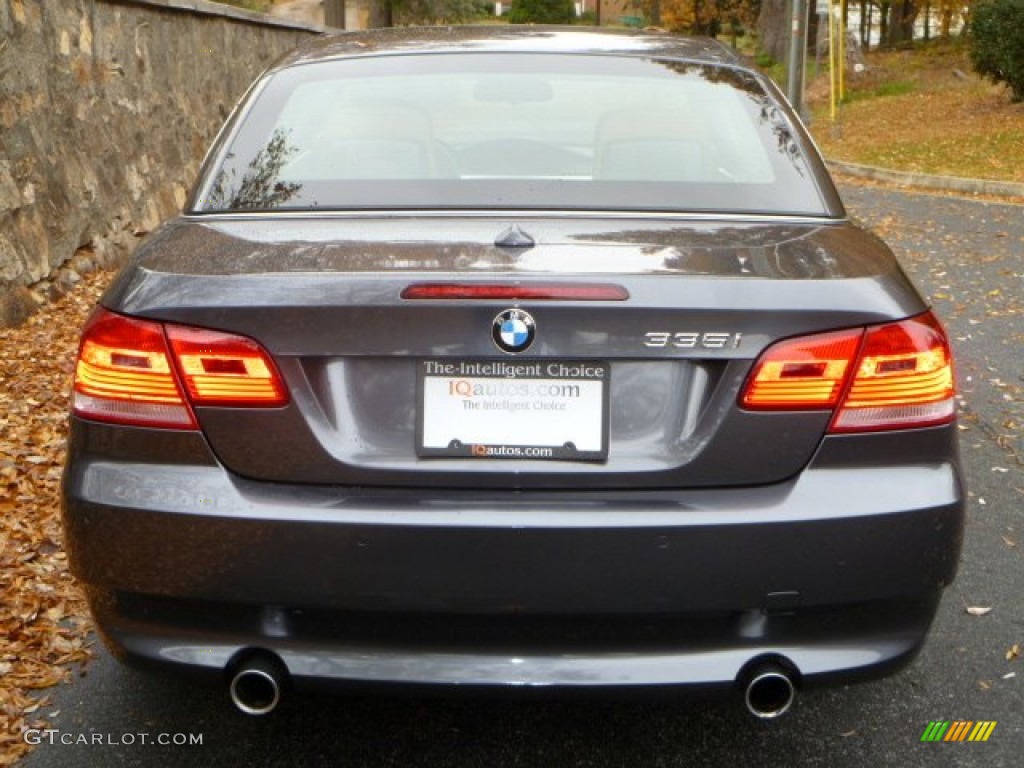 2008 3 Series 335i Convertible - Sparkling Graphite Metallic / Saddle Brown/Black photo #6