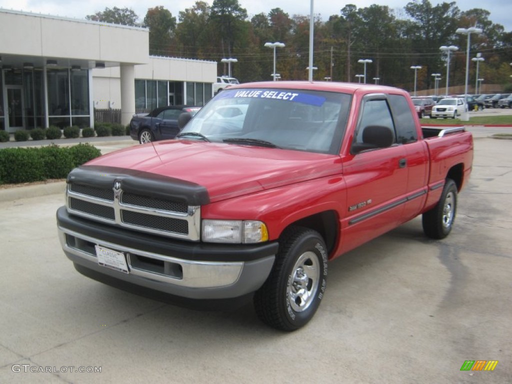 1998 Ram 1500 Laramie SLT Extended Cab - Flame Red / Gray photo #1