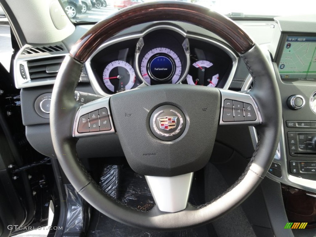 2012 Cadillac SRX Performance AWD Ebony/Ebony Steering Wheel Photo #56540710