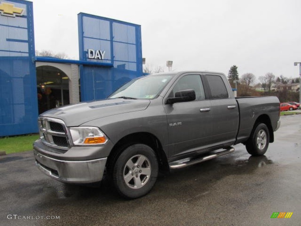 2009 Ram 1500 SLT Quad Cab 4x4 - Mineral Gray Metallic / Dark Slate/Medium Graystone photo #1