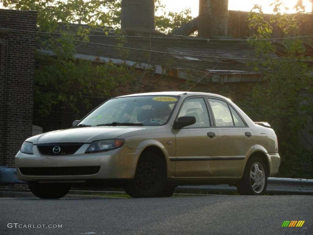 2003 Protege DX - Light Sandalwood Metallic / Gray photo #2