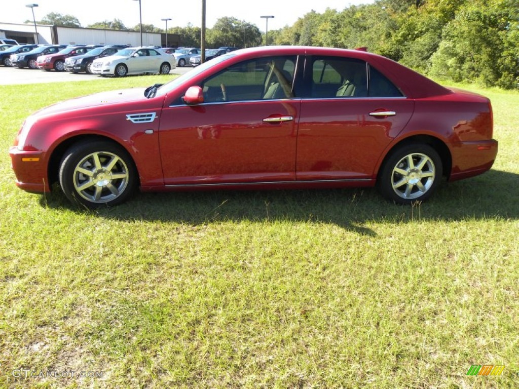 2011 STS V6 Luxury - Crystal Red Tintcoat / Cashmere/Dark Cashmere photo #2