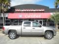 2009 Steel Gray Metallic GMC Sierra 1500 SLE Crew Cab  photo #1