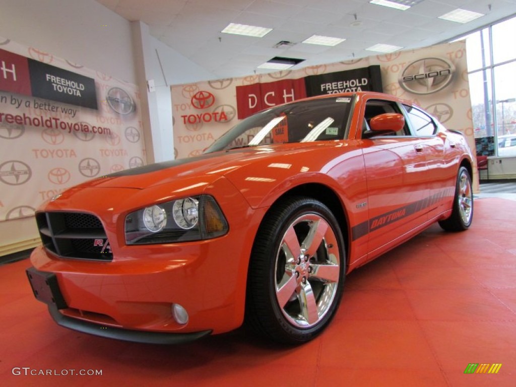 2008 Charger R/T Daytona - HEMI Orange Pearl / Dark Slate Gray photo #1