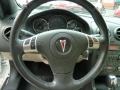 Light Taupe 2006 Pontiac G6 GTP Convertible Steering Wheel