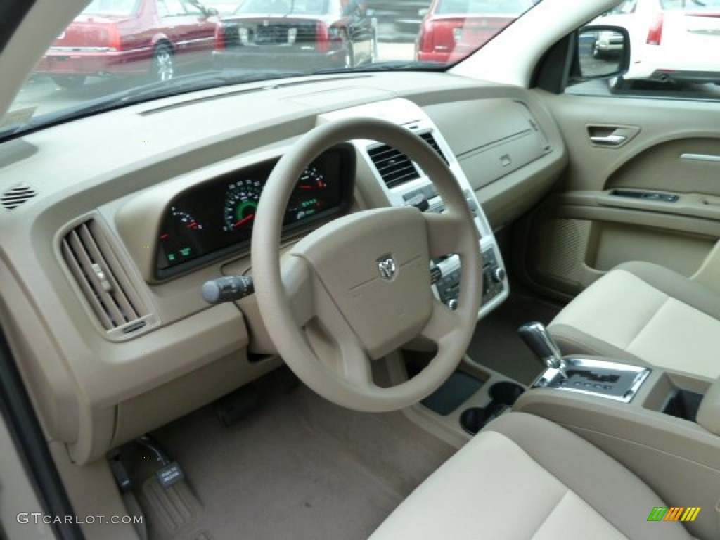 Pastel Pebble Beige Interior 2009 Dodge Journey SXT Photo #56544118