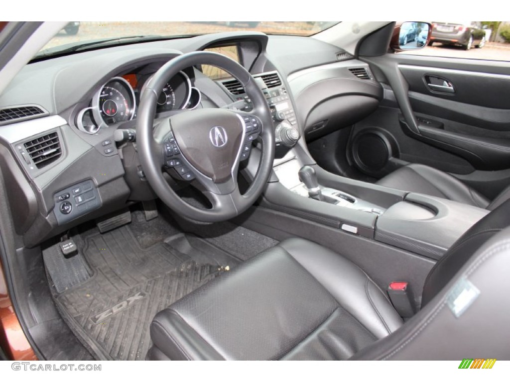 Ebony Interior 2010 Acura ZDX AWD Technology Photo #56544187