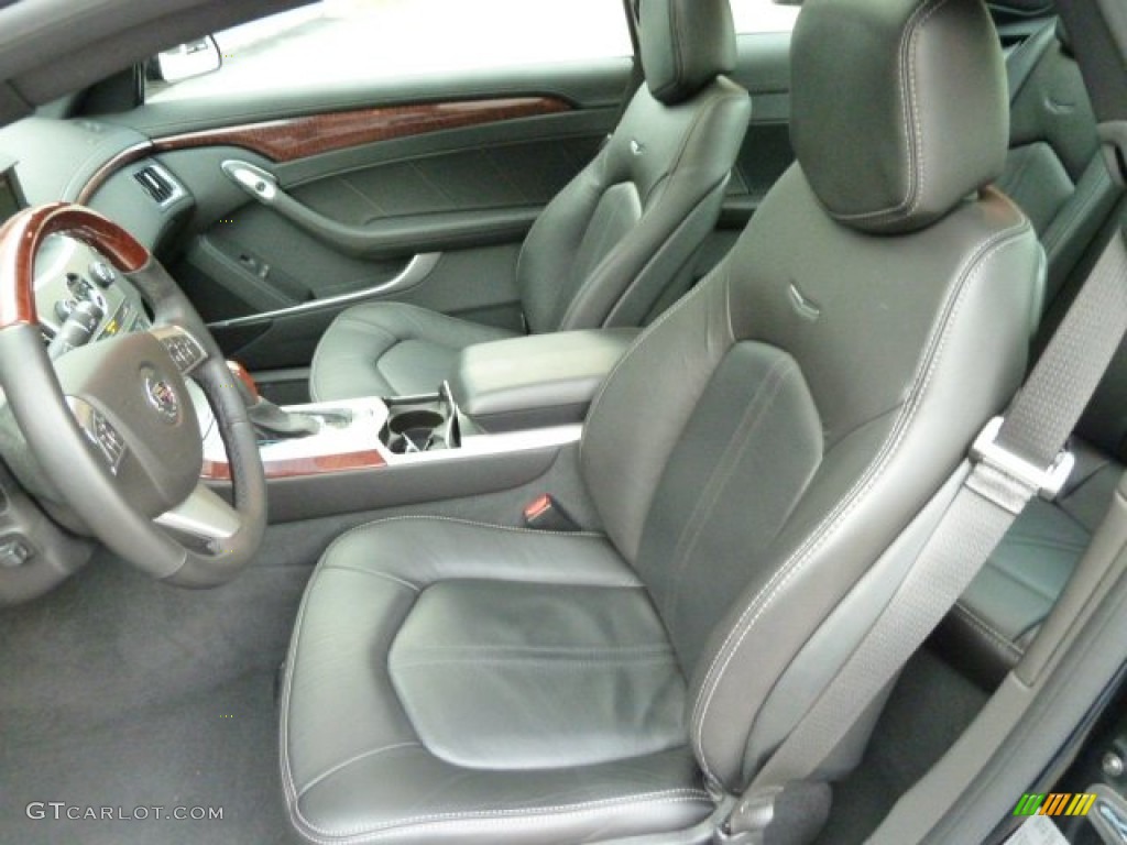 Ebony Interior 2011 Cadillac CTS 4 AWD Coupe Photo #56544229