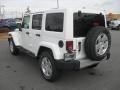 2012 Bright White Jeep Wrangler Unlimited Sahara 4x4  photo #2