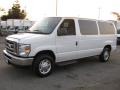 2009 Oxford White Ford E Series Van E150 XLT Passenger  photo #3