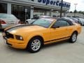 2007 Grabber Orange Ford Mustang V6 Deluxe Convertible  photo #1