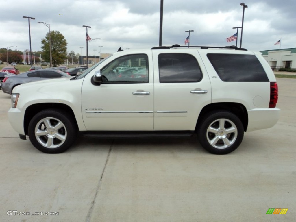 White Diamond Tricoat 2009 Chevrolet Tahoe LTZ Exterior Photo #56550325