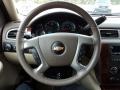 Light Cashmere 2009 Chevrolet Tahoe LTZ Steering Wheel