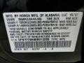 NH707: Formal Black 2008 Honda Pilot EX-L Color Code