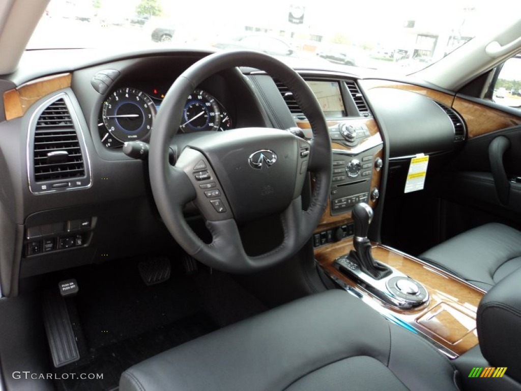 2012 Infiniti QX 56 Graphite Dashboard Photo #56550936