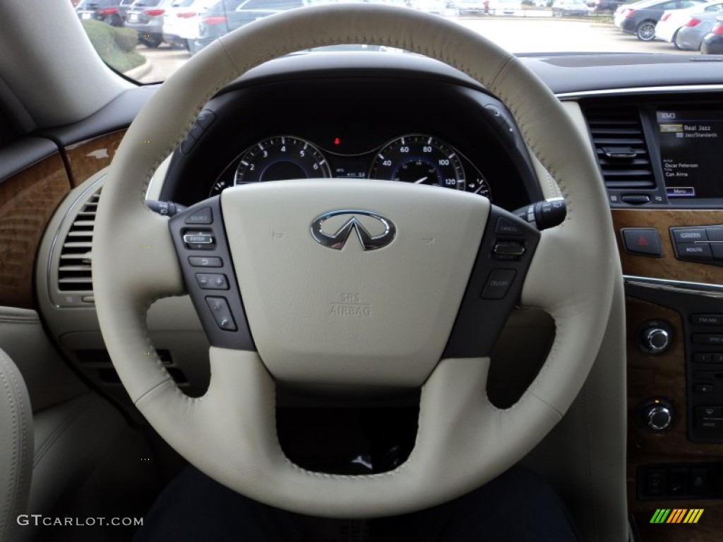 2012 Infiniti QX 56 Wheat Steering Wheel Photo #56551157