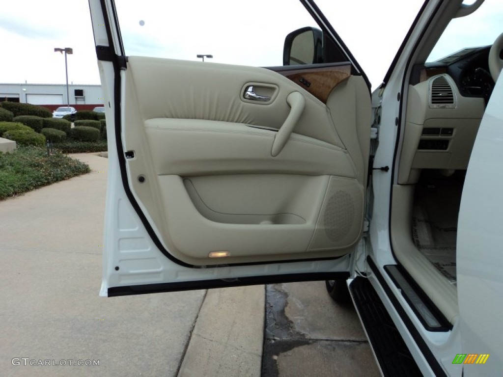 2012 Infiniti QX 56 Wheat Door Panel Photo #56551227