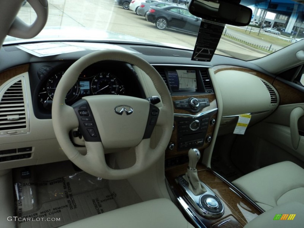 2012 Infiniti QX 56 Wheat Dashboard Photo #56551318