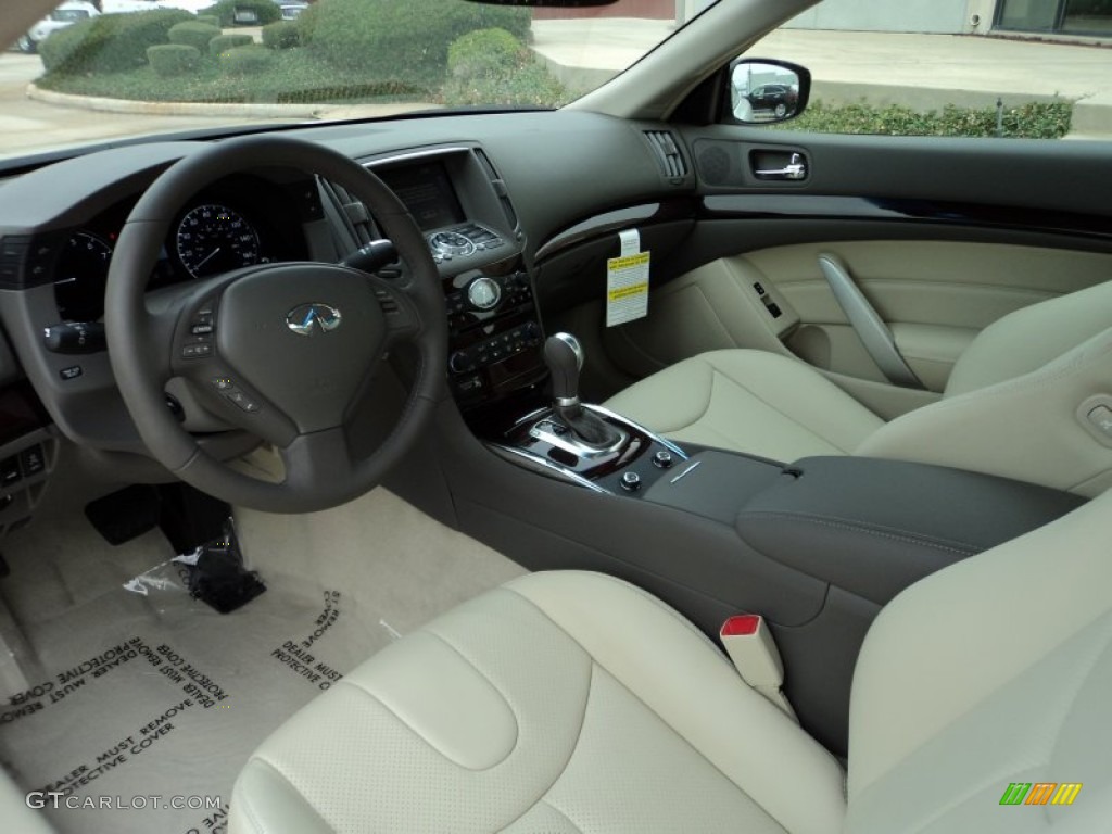 Stone Interior 2012 Infiniti G 37 Journey Coupe Photo #56551512