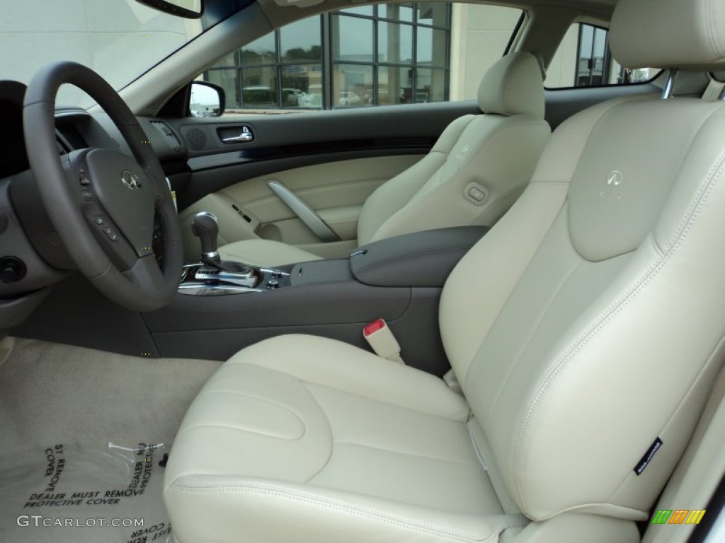 Stone Interior 2012 Infiniti G 37 Journey Coupe Photo #56551521