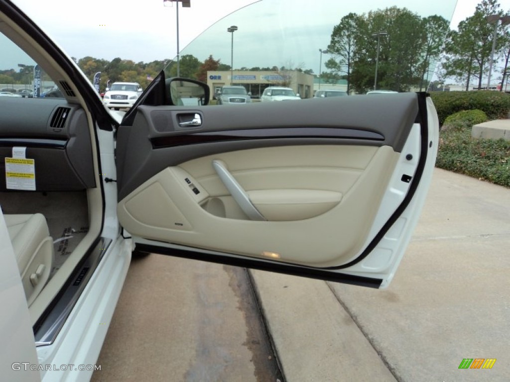 2012 Infiniti G 37 Journey Coupe Stone Door Panel Photo #56551564