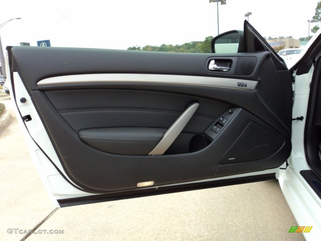 2012 Infiniti G 37 S Sport Coupe Graphite Door Panel Photo #56551808