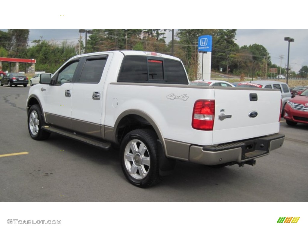 2006 F150 King Ranch SuperCrew 4x4 - Oxford White / Castano Brown Leather photo #3