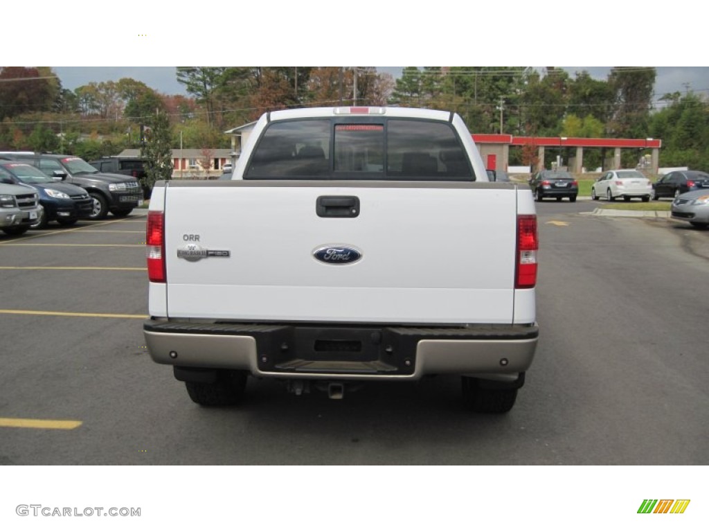 2006 F150 King Ranch SuperCrew 4x4 - Oxford White / Castano Brown Leather photo #4
