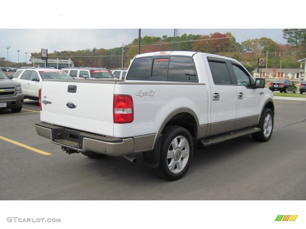 2006 F150 King Ranch SuperCrew 4x4 - Oxford White / Castano Brown Leather photo #5