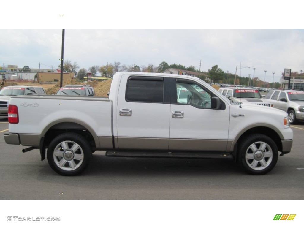 2006 F150 King Ranch SuperCrew 4x4 - Oxford White / Castano Brown Leather photo #6