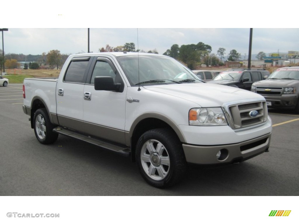 2006 F150 King Ranch SuperCrew 4x4 - Oxford White / Castano Brown Leather photo #7