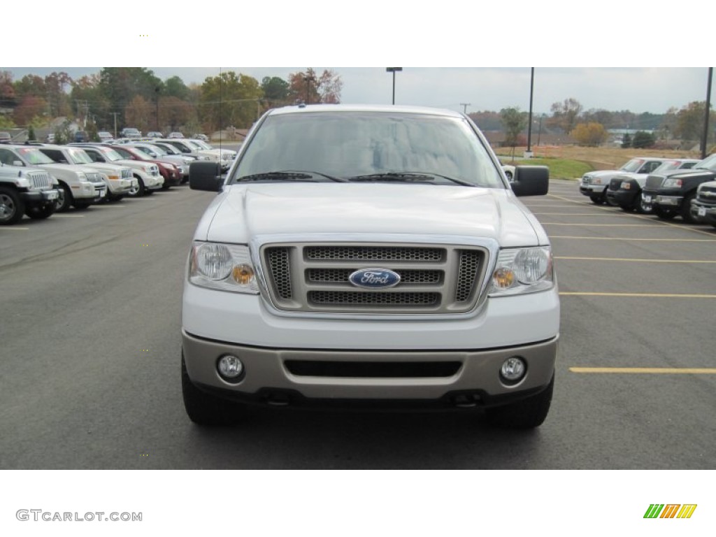 2006 F150 King Ranch SuperCrew 4x4 - Oxford White / Castano Brown Leather photo #8