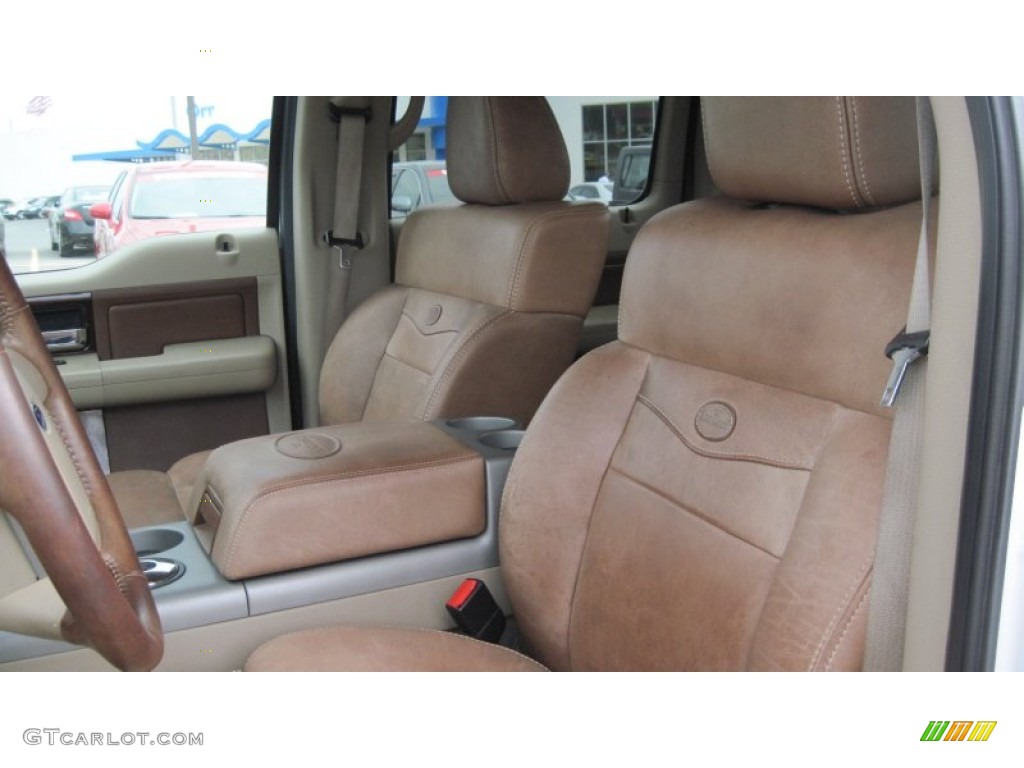 2006 F150 King Ranch SuperCrew 4x4 - Oxford White / Castano Brown Leather photo #14