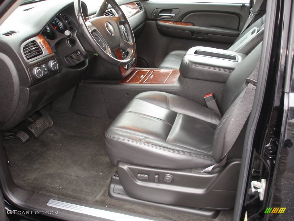Ebony Interior 2008 Chevrolet Avalanche LTZ 4x4 Photo #56553069