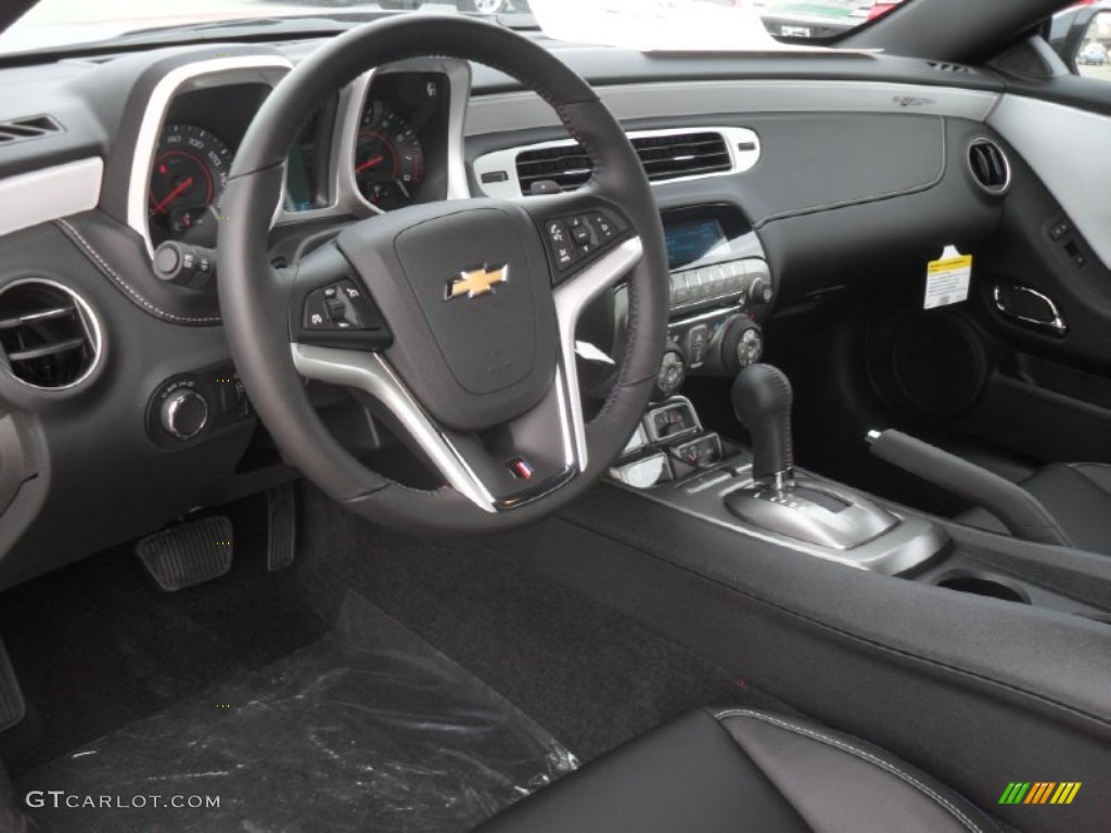 Jet Black Interior 2012 Chevrolet Camaro LT 45th Anniversary Edition Coupe Photo #56553907