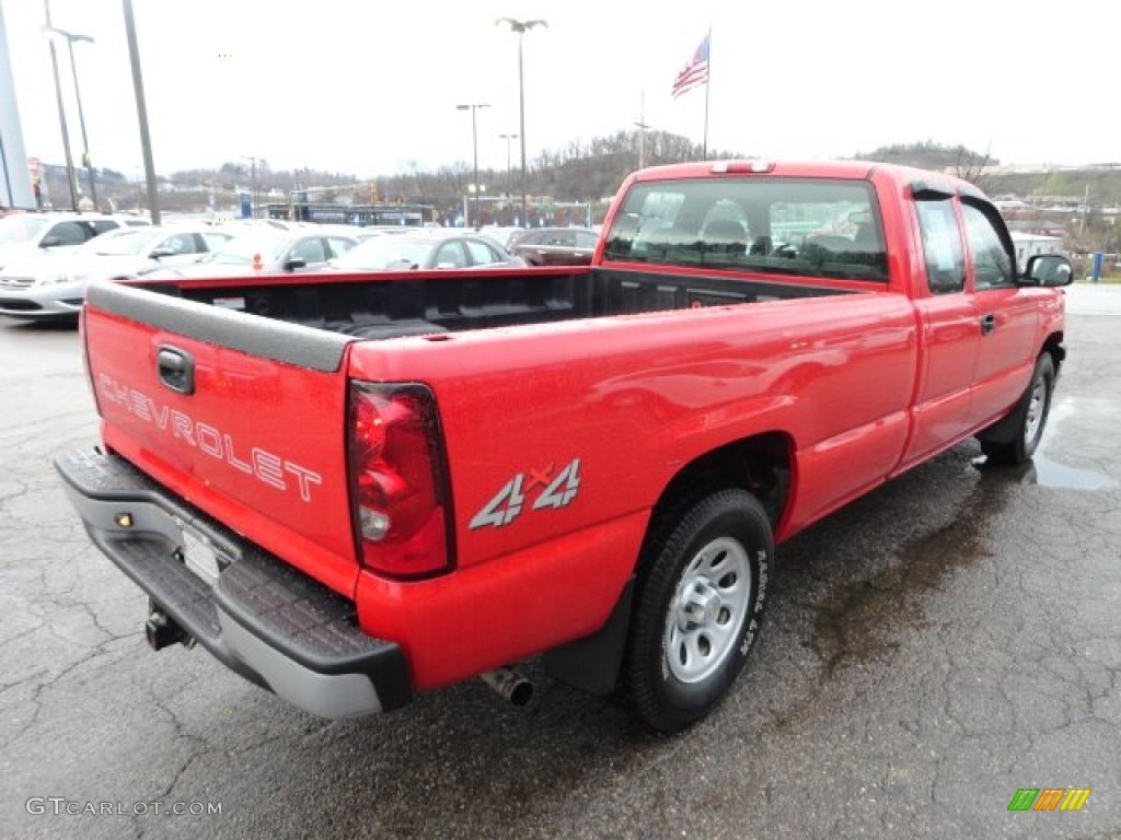 Victory Red 2006 Chevrolet Silverado 1500 Work Truck Extended Cab 4x4 Exterior Photo #56554789