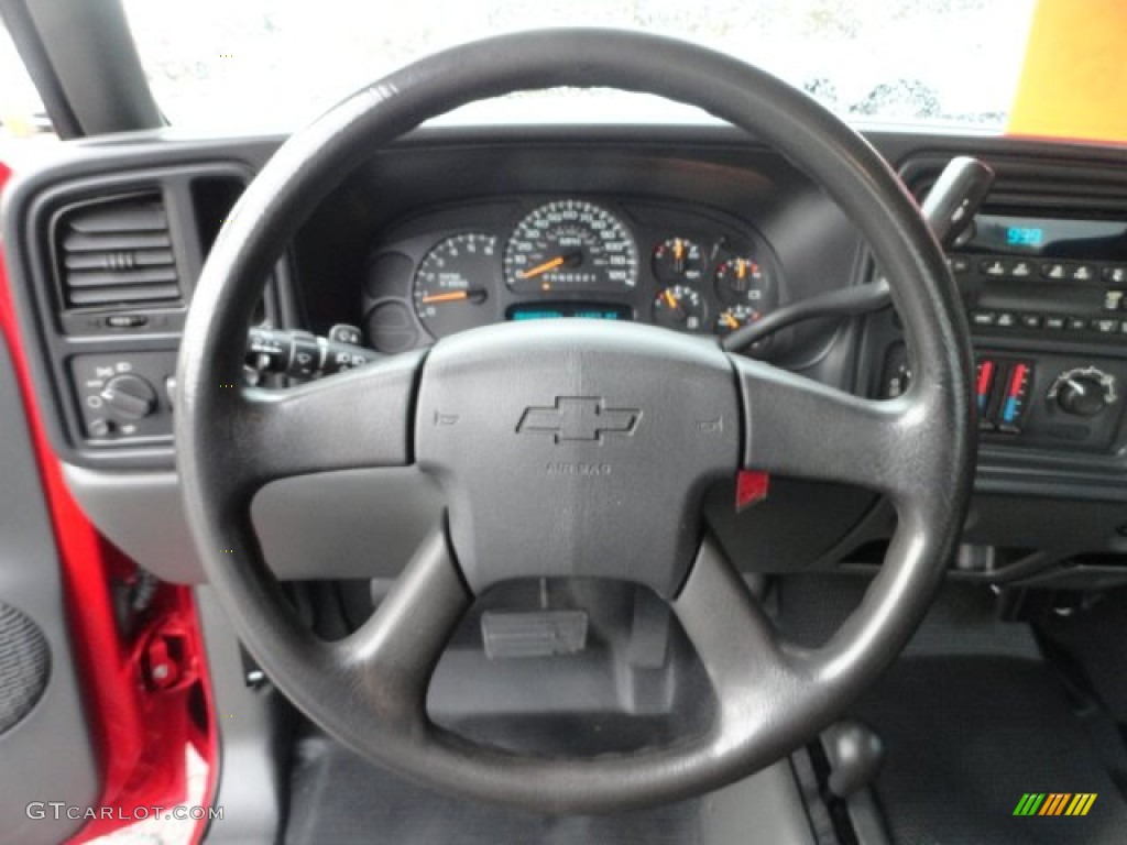 2006 Chevrolet Silverado 1500 Work Truck Extended Cab 4x4 Dark Charcoal Steering Wheel Photo #56554868