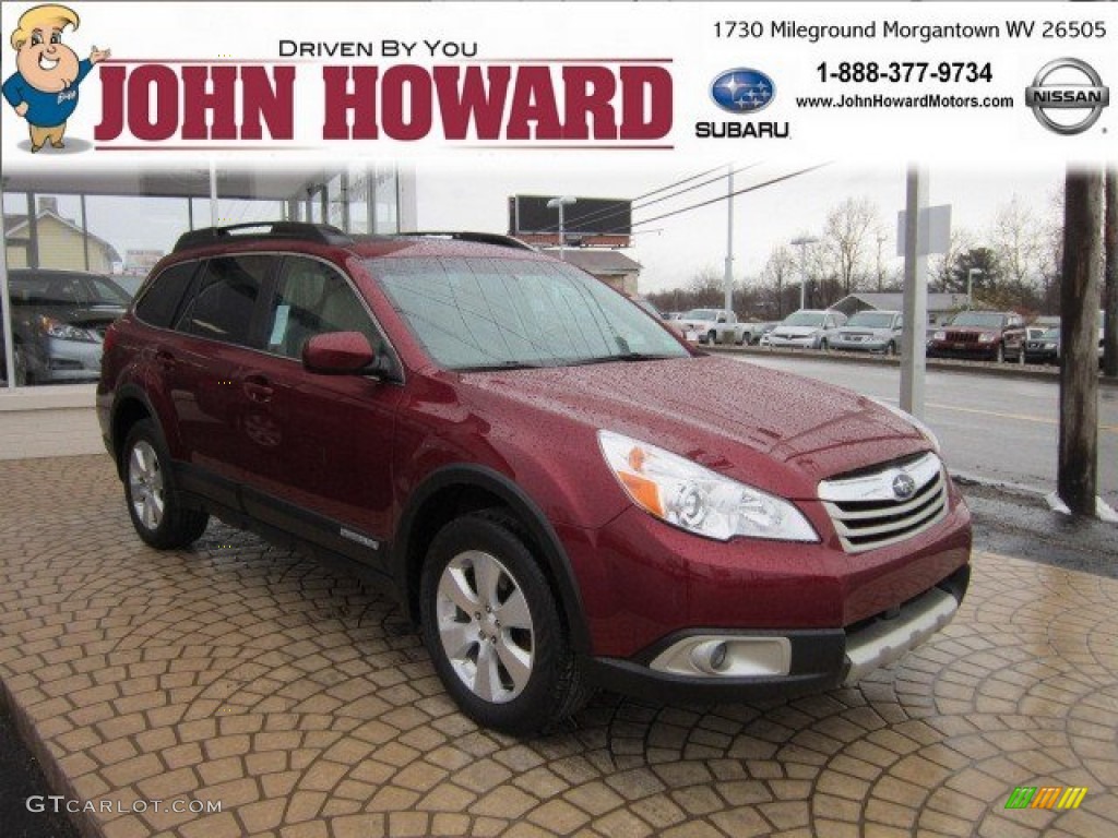 Ruby Red Pearl Subaru Outback